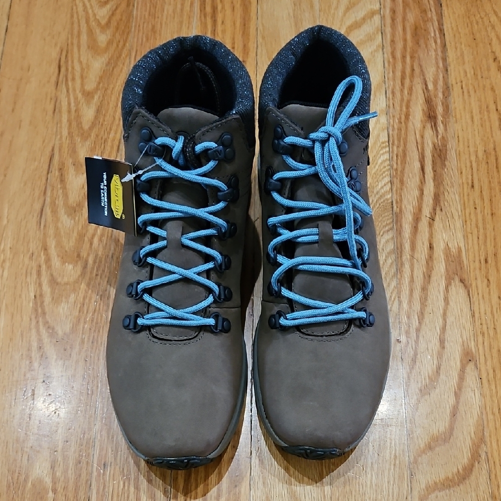 Merrell Brown Winter Boots with Blue Laces